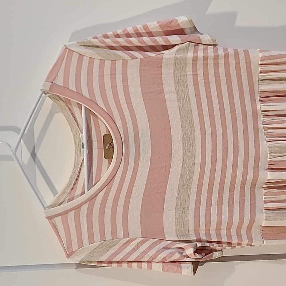 JODIFL Pink Stripe Maxi Dress | NWT | Size Large - Picture 3 of 8